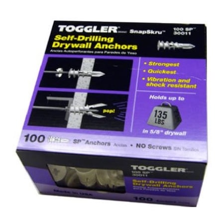 Mechanical Plasticsrp SnapSkru Screw Anchor, 5/8" L 30011